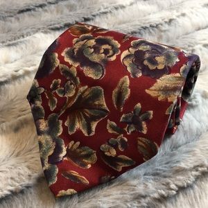 Christian Dior silk tie - dark floral